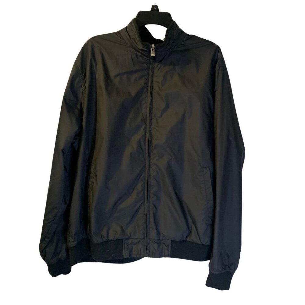 Peter Millar Men's Midnight Austin Jacket Size XL Black Lightweight Bomber Golf